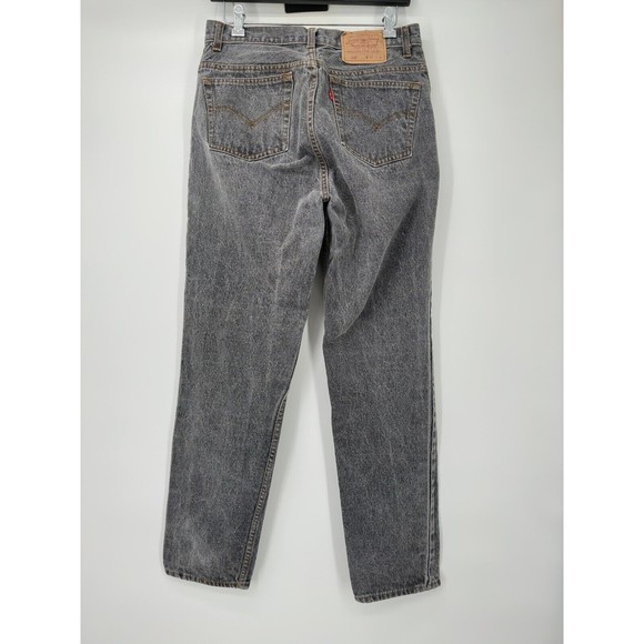 1980s USA Levi’s high‎ rise gray  Tapered Leg Jeans Fits 13x29 - Picture 2 of 8